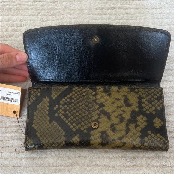 Patricia Nash Olive and Black Snake Print Wallet - Picture 10 of 10